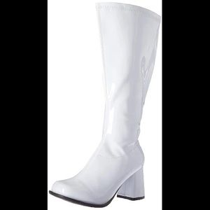Brand New Ellie Shoes white Go-Go Boots